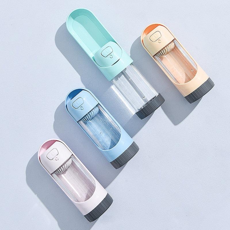 Portable Pet Dog Water Bottle Drinking Bowls - Dog Feeding Water Dispenser Pet Activated Carbon Filter Bowl (6W1)(8W1)(F71)