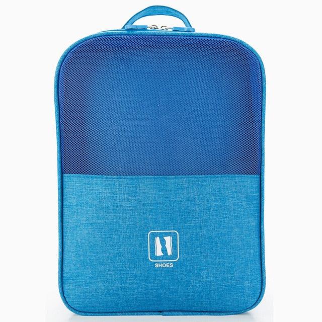 Portable Shoe Bag - Travel Waterproof Large Capacity Storage Bag - Cosmetics Zipper Bag (1U79)(LT9)