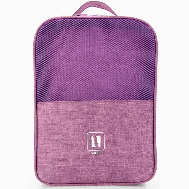 Portable Shoe Bag - Travel Waterproof Large Capacity Storage Bag - Cosmetics Zipper Bag (1U79)(LT9)