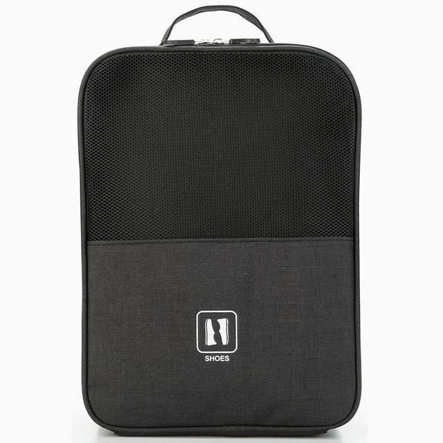 Portable Shoe Bag - Travel Waterproof Large Capacity Storage Bag - Cosmetics Zipper Bag (1U79)(LT9)