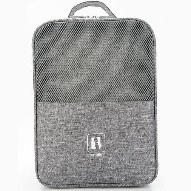 Portable Shoe Bag - Travel Waterproof Large Capacity Storage Bag - Cosmetics Zipper Bag (1U79)(LT9)