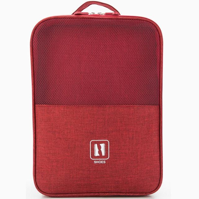 Portable Shoe Bag - Travel Waterproof Large Capacity Storage Bag - Cosmetics Zipper Bag (1U79)(LT9)