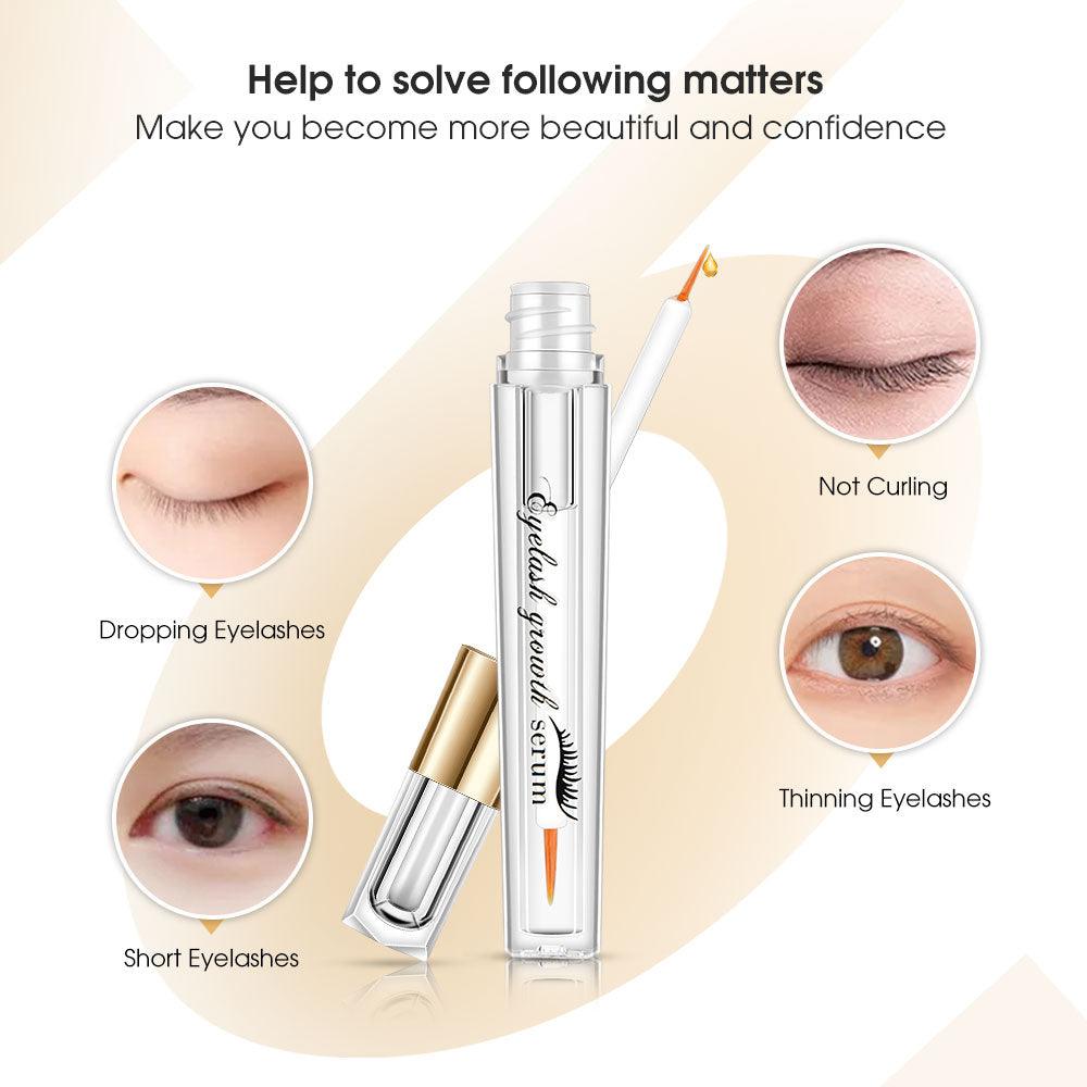 Powerful Eyelash Growth Serum Eye Lash Enhancer Natural Curling Nursing Liquid Makeup Lashes Lift Tools (M2)(1U86)