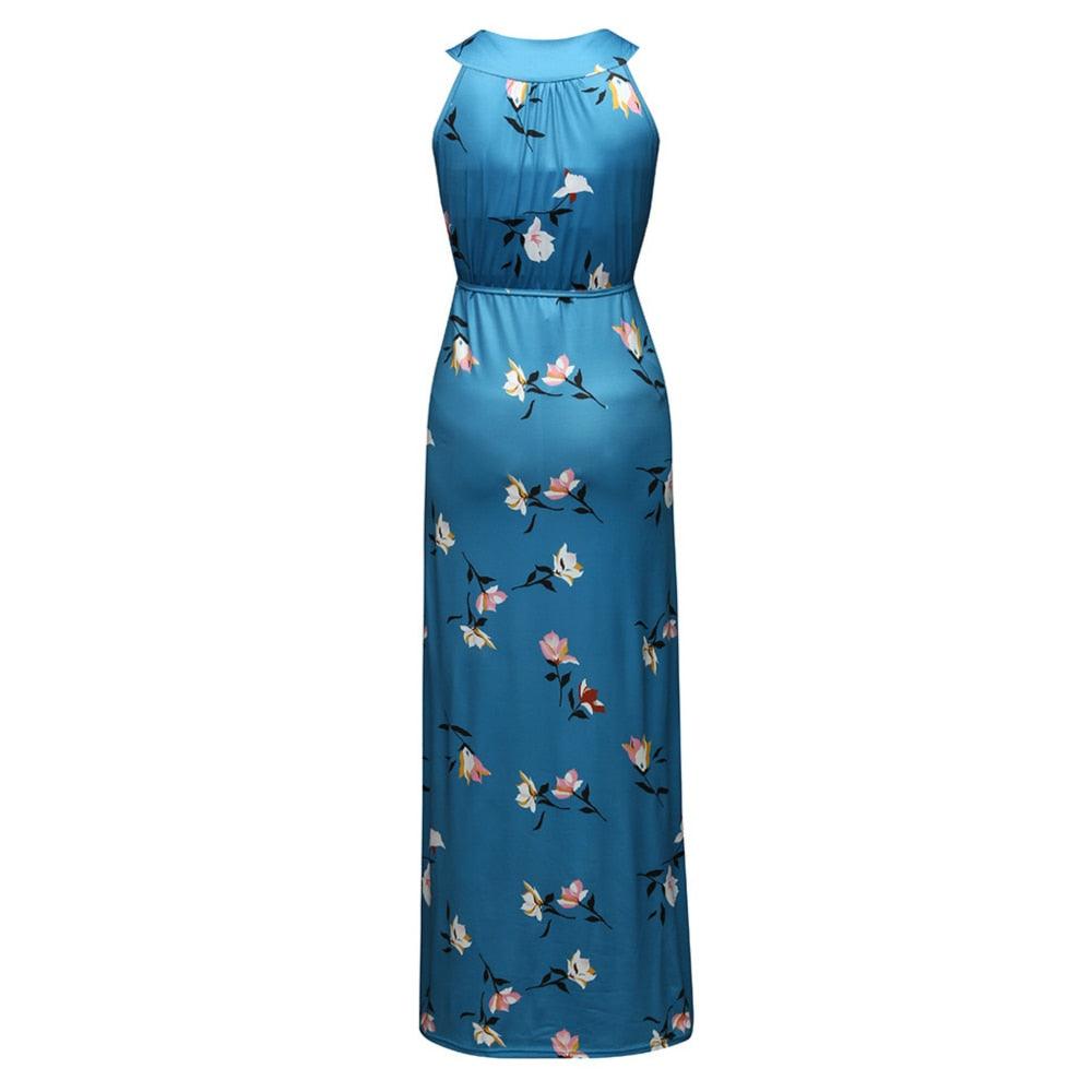 Pregnancy Maxi Maternity Dress - Baby Shower Dress - Sleeveless Nursing Beach Dress (5Z1)(4Z1)(2Z1)(Z7)