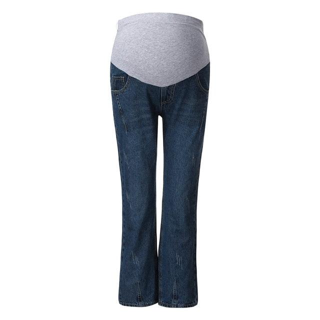 Great Pregnant Jeans - Woman Ripped Jeans - Maternity Pants Trousers - Nursing Prop Belly - Plus Size (2U4)