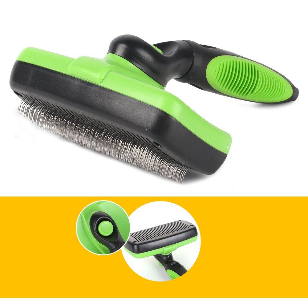 Professional All-in-one Self Cleaning Slicker Dog and Cat Brush Pet Grooming Tools (9W1)(F72)