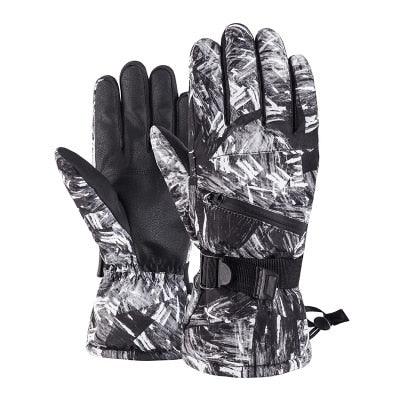 Professional Ski Gloves - Touch Screen Winter Warm Snowboard Gloves (D44)(6WH1)