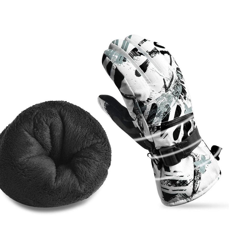 Professional Ski Gloves - Touch Screen Winter Warm Snowboard Gloves (D44)(6WH1)