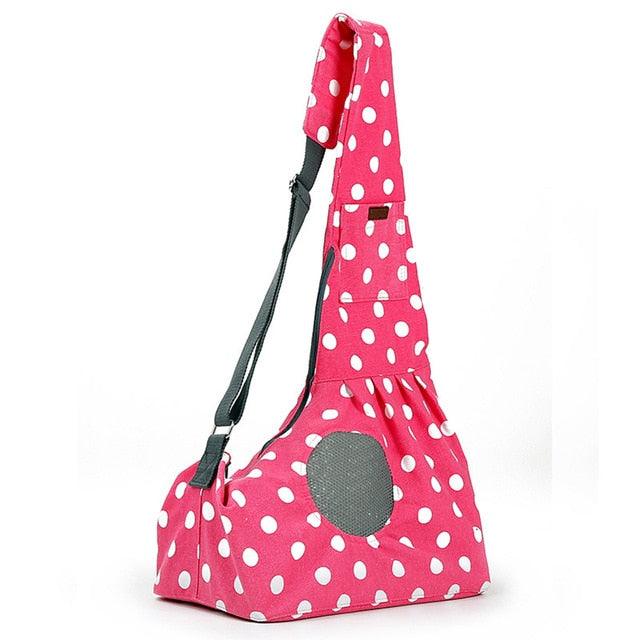 Puppy Carrier Outdoor Travel Bag - Pouch Mesh Oxford Single Shoulder Bag (1U106)
