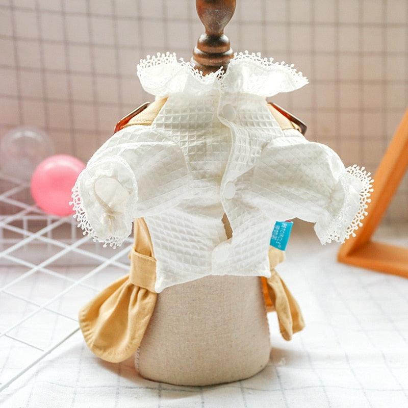 Puppy Lovely British Style Princess Dress Outfits Clothes - For Small Dogs Puppy Dress Dogs Spring Summer Clothing (2U69)