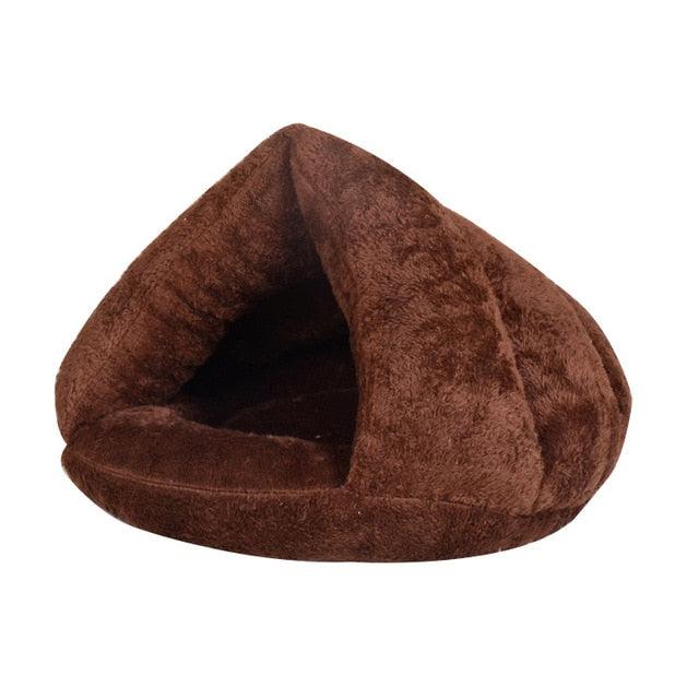 Puppy Pet Cat Bed - Small Dog Soft Warm Nest Kennel Cat Beds - Cave House Sleeping Bag Mat Pad (9W3)(F75)