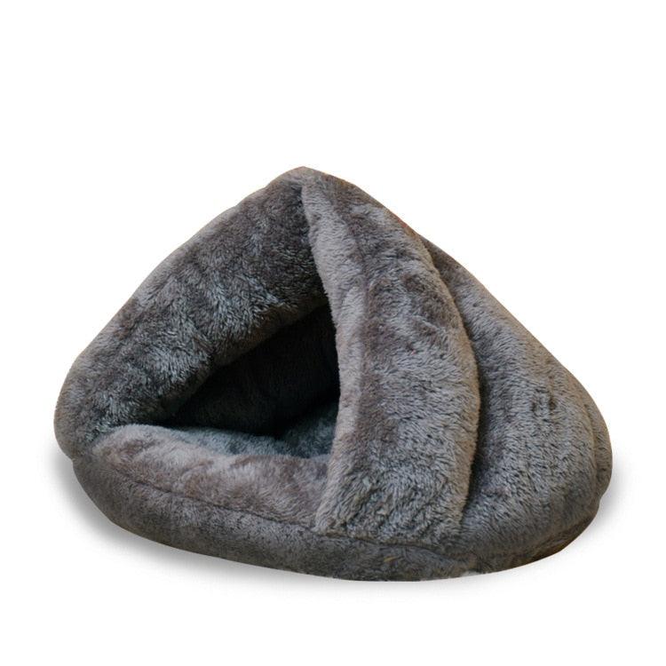 Puppy Pet Cat Bed - Small Dog Soft Warm Nest Kennel Cat Beds - Cave House Sleeping Bag Mat Pad (9W3)(F75)