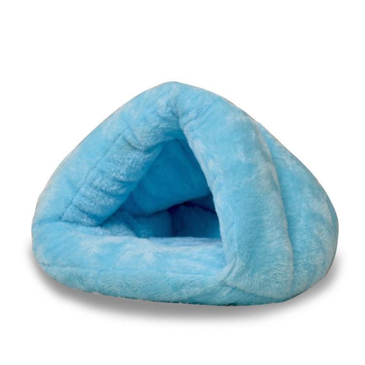 Puppy Pet Cat Bed - Small Dog Soft Warm Nest Kennel Cat Beds - Cave House Sleeping Bag Mat Pad (9W3)(F75)