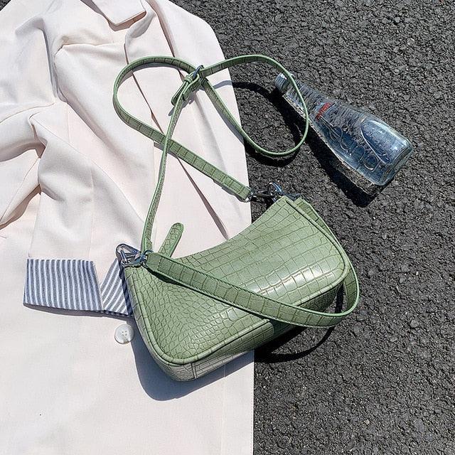 Amazing Purple Small Stone Pattern PU Leather Shoulder Bags - Summer Travel Crossbody Handbags (WH2)(WH6)(F43)