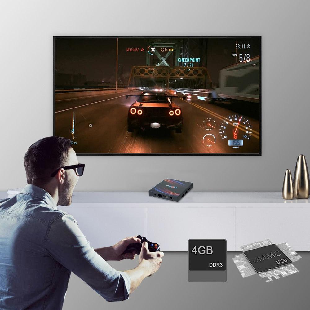 Q96HERO Android 10.0 Smart TV Box All winner H616 Quad-core UHD 4K Media Player 4GB / 32GB 2.4G & 5G Bluetooth 5.0 Remote Control (ST2)(RG)(F56)