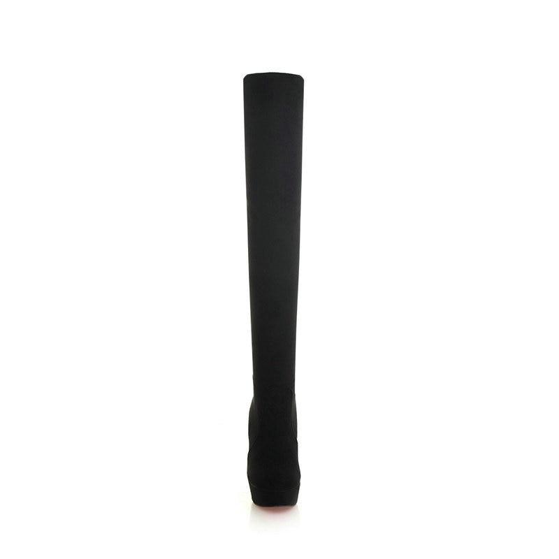 New Women Boots - Sexy Fashion Over the Knee Boots - Heel Boot Platform (D38)D36)(BB3)(CD)(BB2)(WO4)
