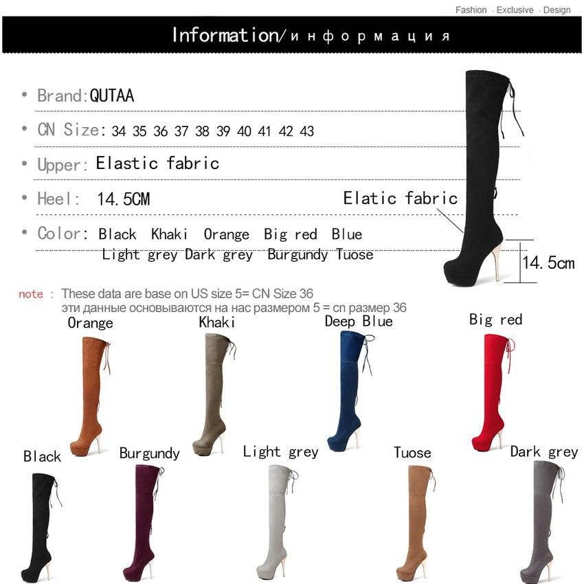 Cute Women Over The Knee High Boots - Sexy Platform High Heel Winter Shoes (BB3)(CD)(BB2)(WO4)(F38)(F36)(F42)