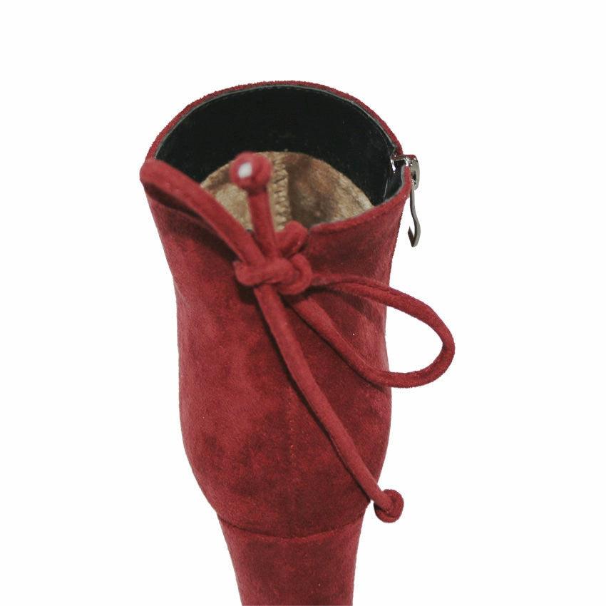 Cute Women Ankle Boots - Elastic Stretch Fabric - High Heel Fashion Women Party Shoes (BB1)(BB2)(CD)(WO4)