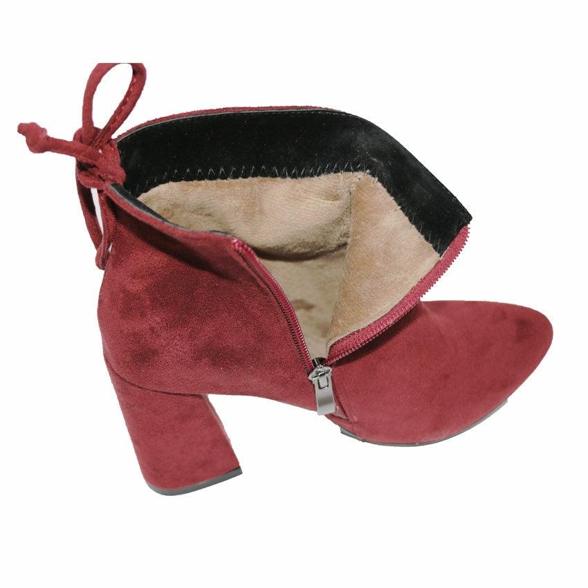 Cute Women Ankle Boots - Elastic Stretch Fabric - High Heel Fashion Women Party Shoes (BB1)(BB2)(CD)(WO4)