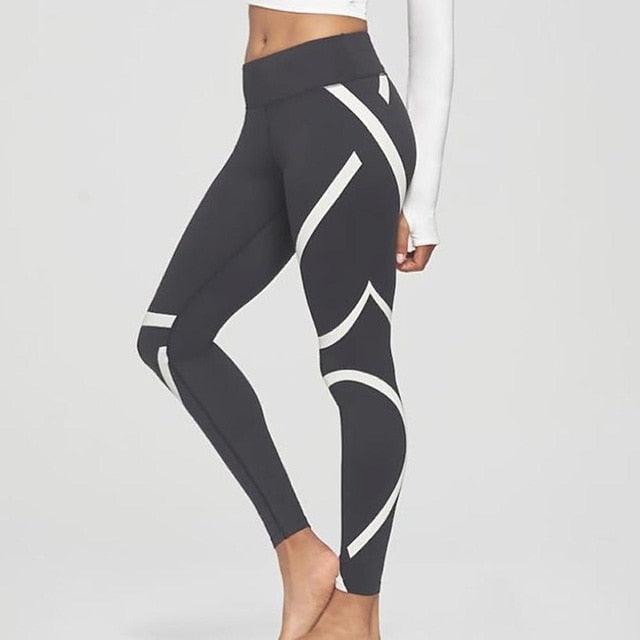 Hot Sell Women's Skull & Flower Black Leggings - Digital Print Pants Trousers - Stretch Pants - Plus Size (BAP)(TBL)