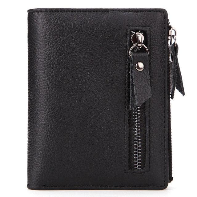 Quality Genuine Leather Men's Wallet - Vintage Style Wallets - Oil Wax Leather Cash Organizer (MA5)(F17)