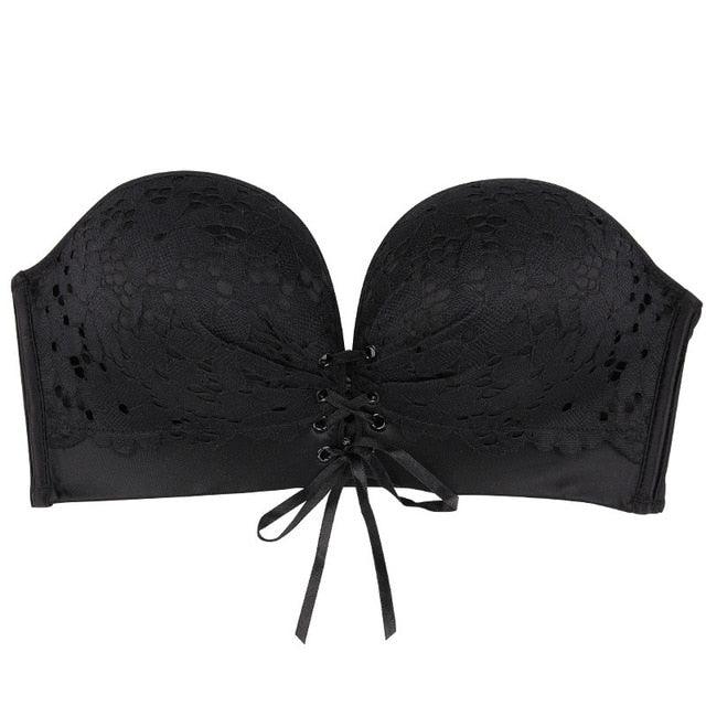 Trending Half Cup Women's Bras - Invisible Push Up Brassiere Strapless Wedding Backless Bra - Wire Free (TSB1)