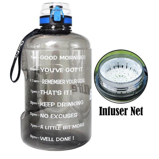 Trending Sport 128oz 73oz 43oz Sport Big Gallon Water Bottle With Filter - Net Fruit Infuse BPA Free (FHB)(1AK1)