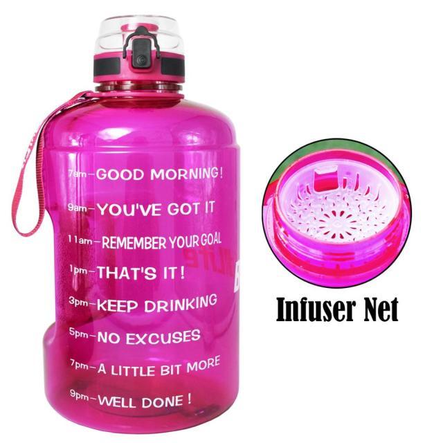 Trending Sport 128oz 73oz 43oz Sport Big Gallon Water Bottle With Filter - Net Fruit Infuse BPA Free (FHB)(1AK1)