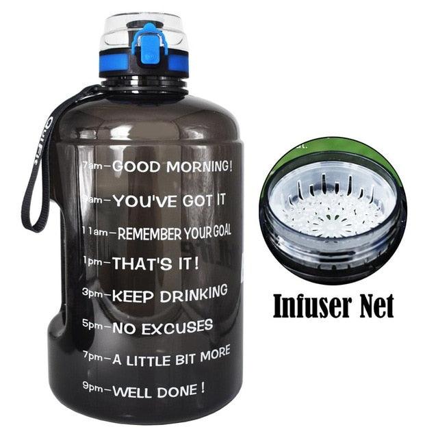 Trending Sport 128oz 73oz 43oz Sport Big Gallon Water Bottle With Filter - Net Fruit Infuse BPA Free (FHB)(1AK1)