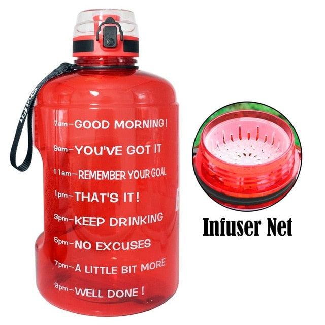 Trending Sport 128oz 73oz 43oz Sport Big Gallon Water Bottle With Filter - Net Fruit Infuse BPA Free (FHB)(1AK1)