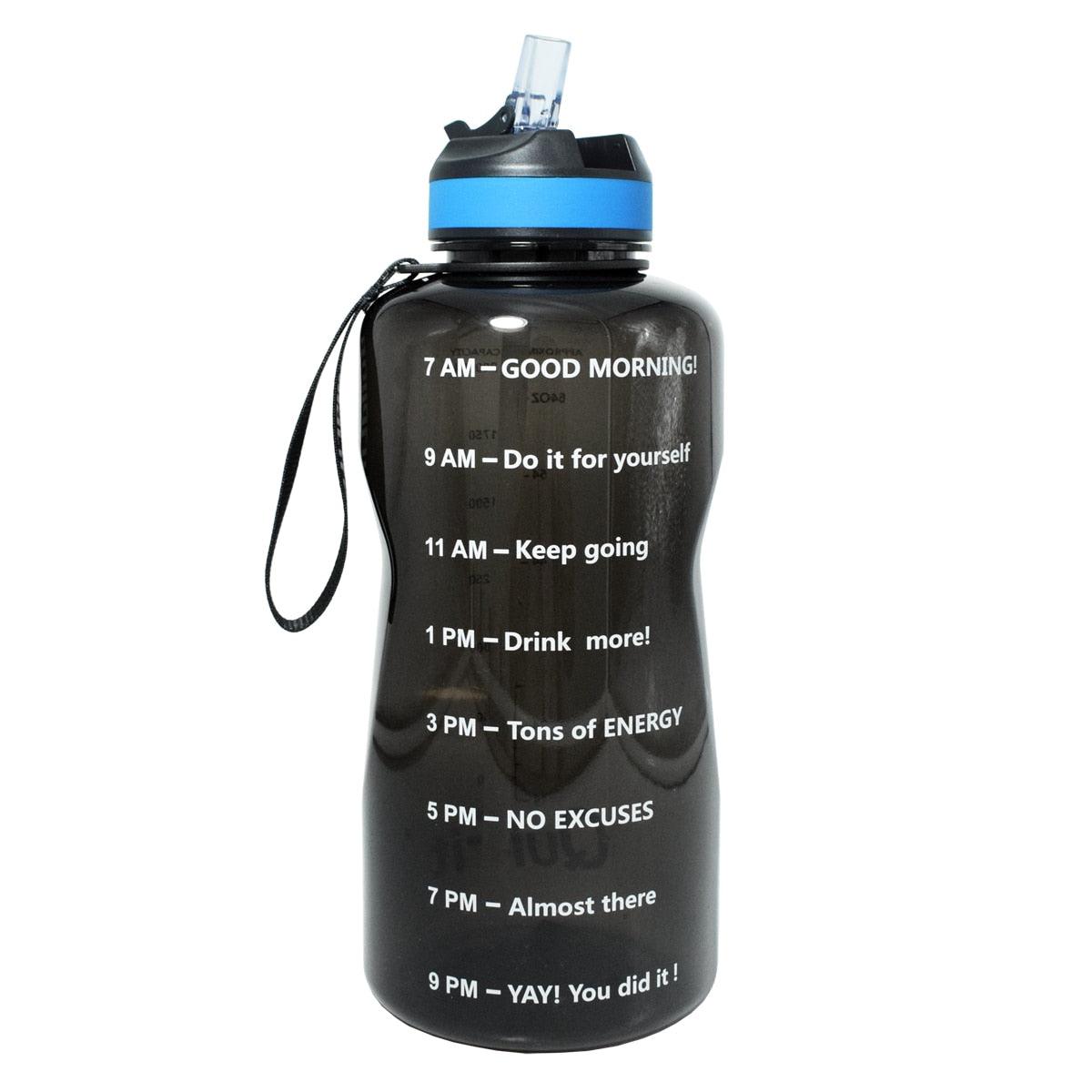 2L 1.3L 450ml Half Gallon Tritan Water Bottle With Straw BPA Free (FHB)(1AK1)