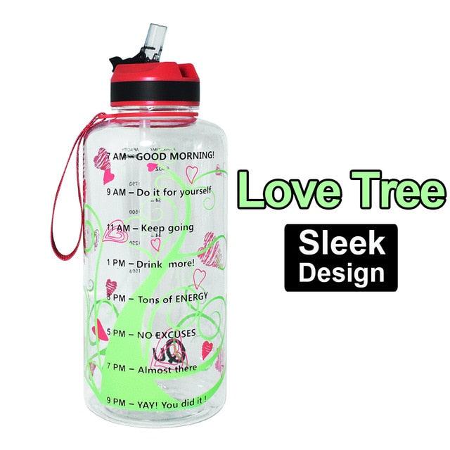 2L 1.3L 450ml Half Gallon Tritan Water Bottle With Straw BPA Free (FHB)(1AK1)