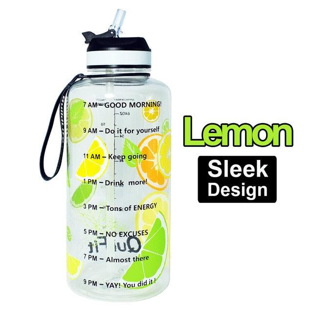 2L 1.3L 450ml Half Gallon Tritan Water Bottle With Straw BPA Free (FHB)(1AK1)