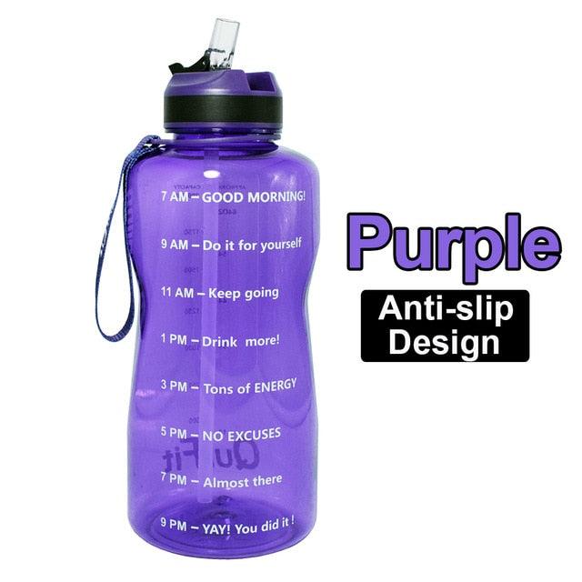 2L 1.3L 450ml Half Gallon Tritan Water Bottle With Straw BPA Free (FHB)(1AK1)