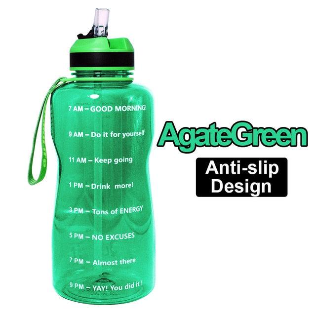 2L 1.3L 450ml Half Gallon Tritan Water Bottle With Straw BPA Free (FHB)(1AK1)