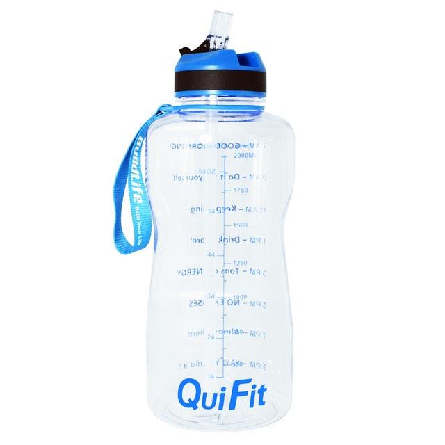 2L 1.3L 450ml Half Gallon Tritan Water Bottle With Straw BPA Free (FHB)(1AK1)