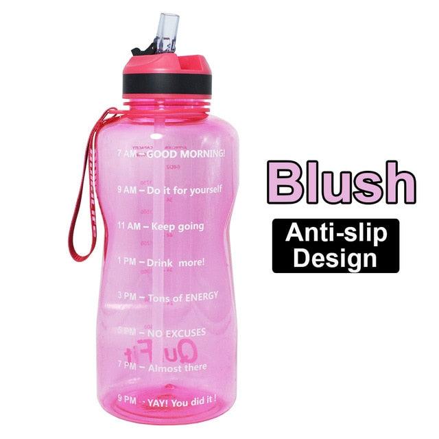 2L 1.3L 450ml Half Gallon Tritan Water Bottle With Straw BPA Free (FHB)(1AK1)