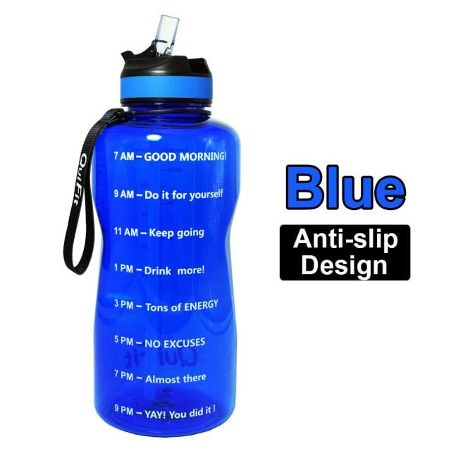 2L 1.3L 450ml Half Gallon Tritan Water Bottle With Straw BPA Free (FHB)(1AK1)