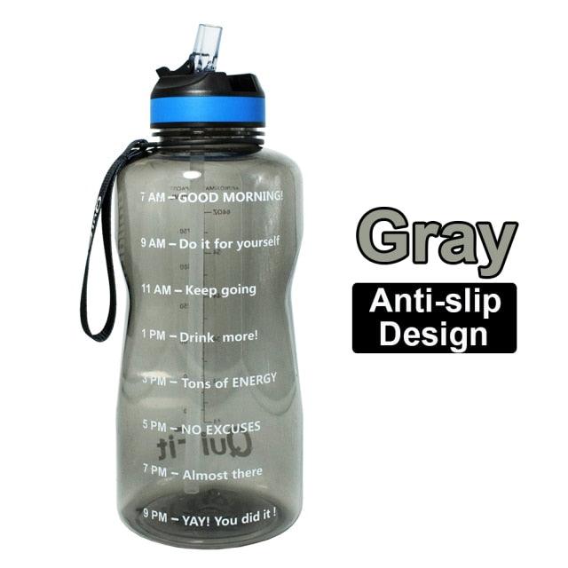 2L 1.3L 450ml Half Gallon Tritan Water Bottle With Straw BPA Free (FHB)(1AK1)