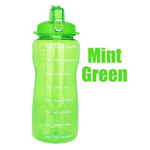Trending 2L 3.8L Gallon Tritan Sports Water Bottle with Straw - Big Protein Shaker Drink Bottles (D61)(FHB)(1AK1)