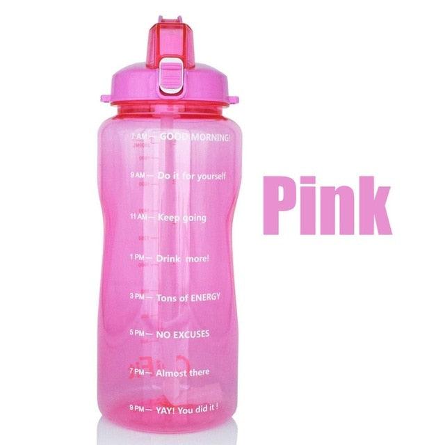 Trending 2L 3.8L Gallon Tritan Sports Water Bottle with Straw - Big Protein Shaker Drink Bottles (D61)(FHB)(1AK1)