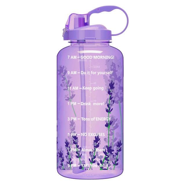 Trending 2L 3.8L Gallon Tritan Sports Water Bottle with Straw - Big Protein Shaker Drink Bottles (D61)(FHB)(1AK1)