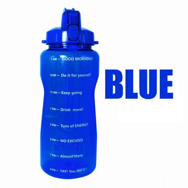 Trending 2L 3.8L Gallon Tritan Sports Water Bottle with Straw - Big Protein Shaker Drink Bottles (D61)(FHB)(1AK1)