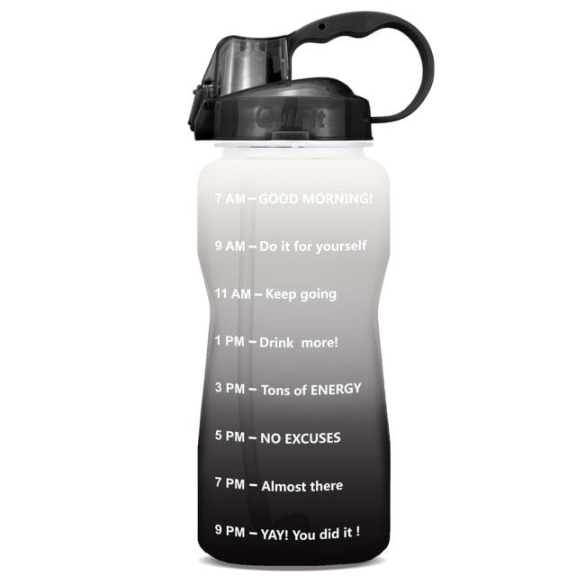 Trending 2L 3.8L Gallon Tritan Sports Water Bottle with Straw - Big Protein Shaker Drink Bottles (D61)(FHB)(1AK1)