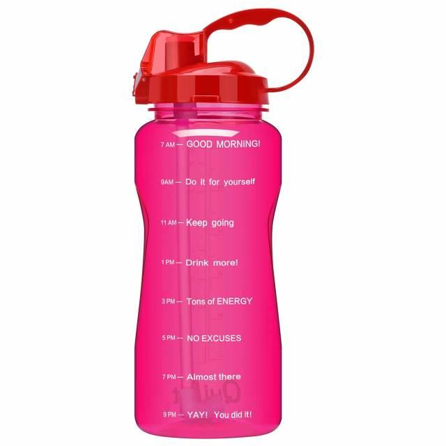 Trending 2L 3.8L Gallon Tritan Sports Water Bottle with Straw - Big Protein Shaker Drink Bottles (D61)(FHB)(1AK1)