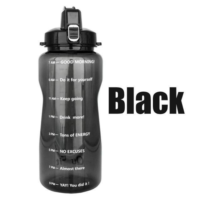 Trending 2L 3.8L Gallon Tritan Sports Water Bottle with Straw - Big Protein Shaker Drink Bottles (D61)(FHB)(1AK1)
