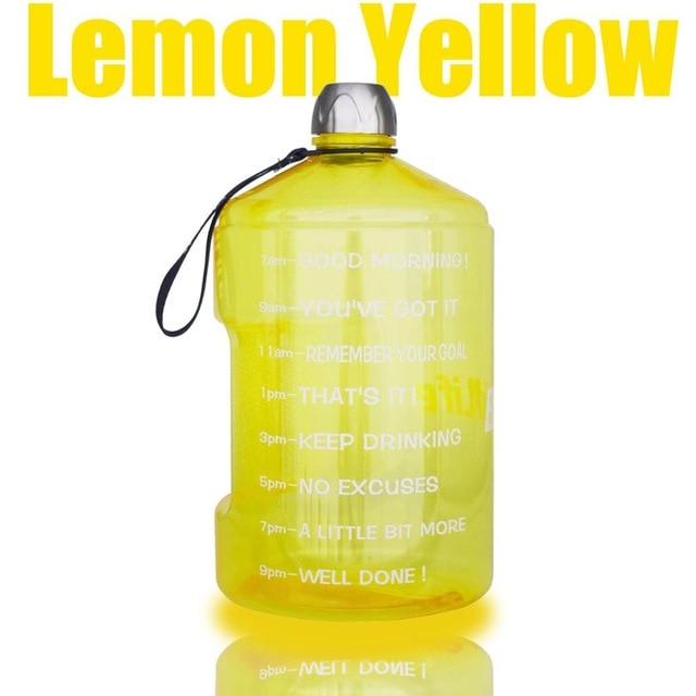 Great 3.78L 2.2L 1.3L Gallon Water Bottle Large Capacity - GYM Fitness Tourism Tour Bottles (D61)(D61)(FHB)(1AK1)