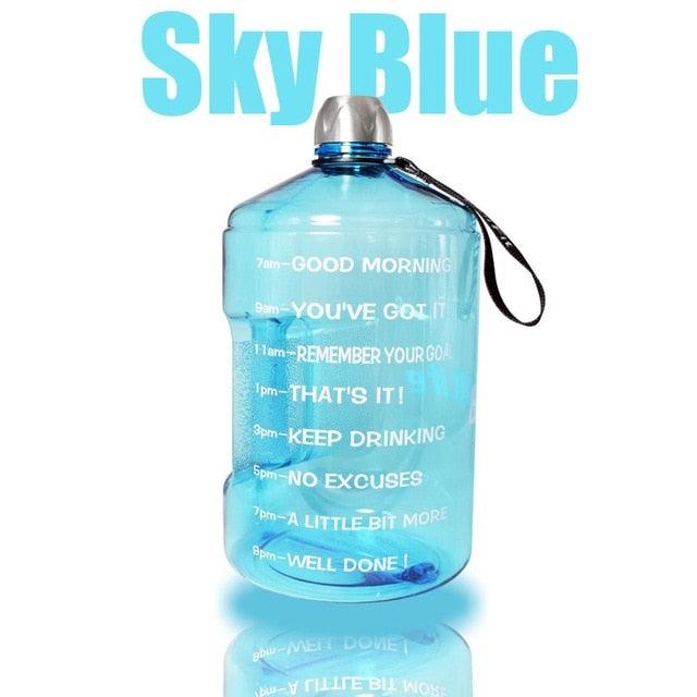 Great 3.78L 2.2L 1.3L Gallon Water Bottle Large Capacity - GYM Fitness Tourism Tour Bottles (D61)(D61)(FHB)(1AK1)