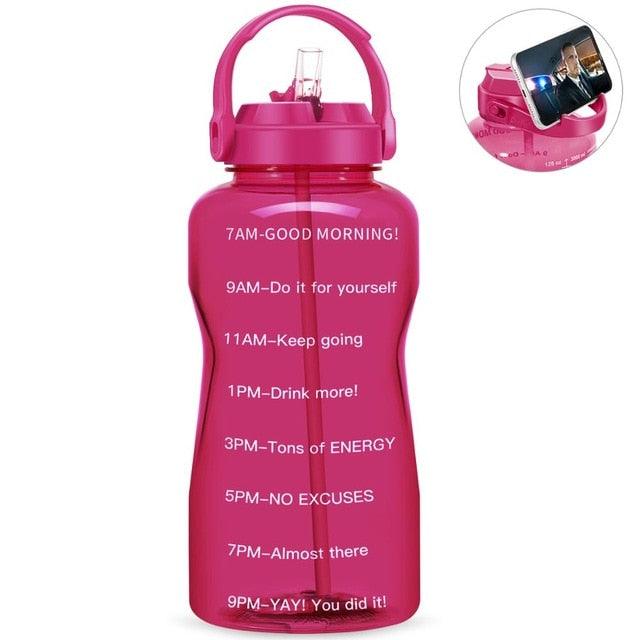 Sport 3.8L 2L Wide Mouth Gallon Tritan Water Bottle With Straw BPA Free (FHB)(F61)(1AK1)