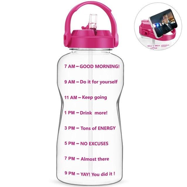 Sport 3.8L 2L Wide Mouth Gallon Tritan Water Bottle With Straw BPA Free (FHB)(F61)(1AK1)